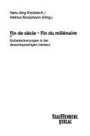 Fin de siècle, fin du millénaire