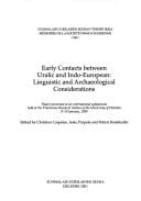 Early contacts between Uralic and Indo-European