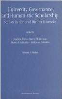 University governance and humanistic scholarship