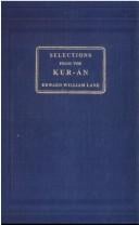 Selections from the Kur-án