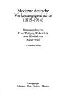 Moderne deutsche Verfassungsgeschichte (1815-1914) (Neue wissenschaftliche Bibliothek) (German Edition)