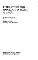 Literatureand ideology in Haiti, 1915-1961