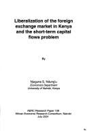 Liberalization of the foreign exchange market in Kenya and the short-term capital flows problem