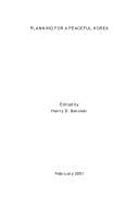 Planning for a peaceful Korea