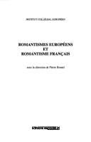 Romantismes européens et romantisme français