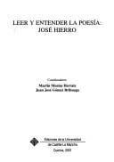 Leer y entender la poesía, José Hierro