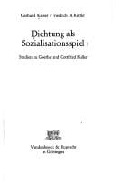 Dichtung als Sozialisationsspiel
