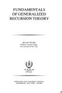 Fundamentals of generalized recursion theory