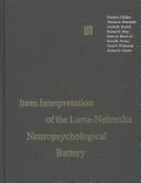 Item interpretation of the Luria-Nebraska neuropsychological battery