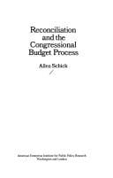 Reconciliation and the congressional budget process