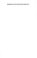 Grammatik und Deutschunterricht