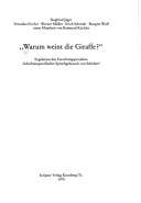 Warum weint die Giraffe?