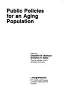 Public policies for an aging population
