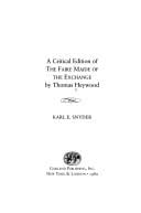 A critical edition of The faire maide of the Exchange