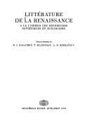 Littérature de la Renaissance