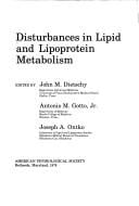 Disturbances in lipid and lipoprotein metabolism