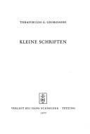 Kleine Schriften