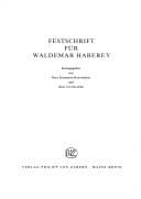 Festschrift für Waldemar Haberey