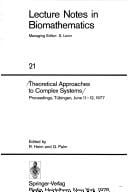 Theoretical approaches to complex systems