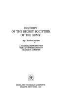 History of the secret societies of the army