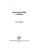 Some syntactic rules in Mohawk