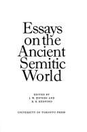 Essays on the ancient Semitic world