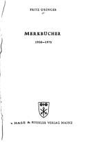Merkbücher, 1950-1975