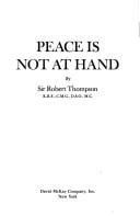 Peace is not at hand