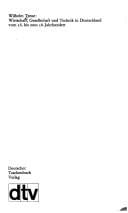 Wirtschaft, Gesellschaft und Technik in Deutschland vom 16. bis zum 18. Jahrhundert