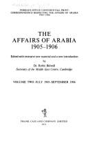 AFFAIRS OF ARABIA 1905-1906