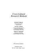 Cross-cultural research methods