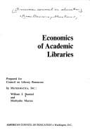 Economics of academic libraries