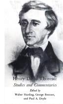 Henry David Thoreau: studies and commentaries