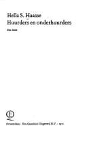 Huurders en onderhuurders