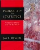 Probability and statistics for engineering and the sciences