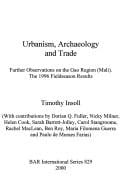 Urbanism, archaeology and trade