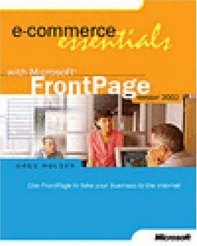 E-Commerce Essentials with Microsoft FrontPage Version 2002