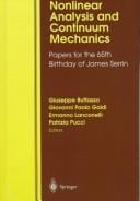 Nonlinear analysis and continuum mechanics