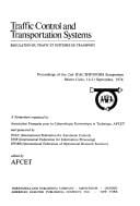 Traffic control and transportation systems =