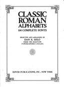 Classic roman alphabets