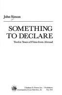 Something to declare