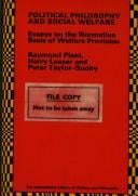 Political philosophy and social welfare