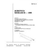 Robotics research, 1989