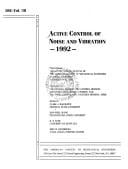 Active control of noise and vibration, 1992