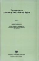 Documents on autonomy and minority rights