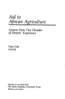 Aid to African agriculture