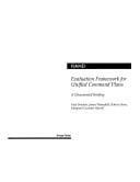 Evaluation framework for unified command plans