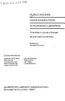 Public access microcomputers in academic libraries