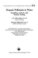 Organic pollutants in water