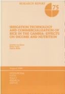Irrigation technology and commercialization of rice in The Gambia, effects on income and nutrition